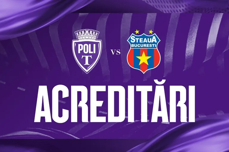 Jurnaliștii acreditați pentru jocul Politehnica Timișoara - Steaua București